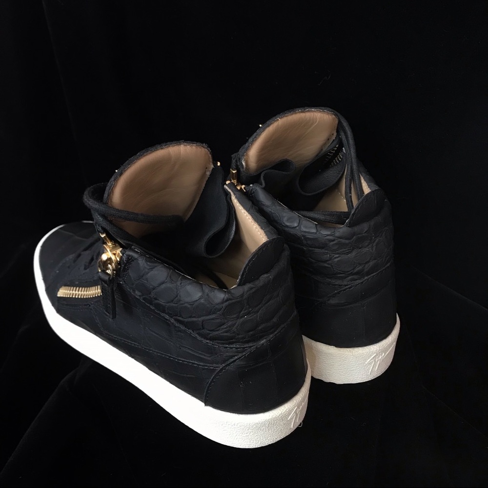 Giuseppe Zanotti Croc Python Embossed May Trainers - image 2